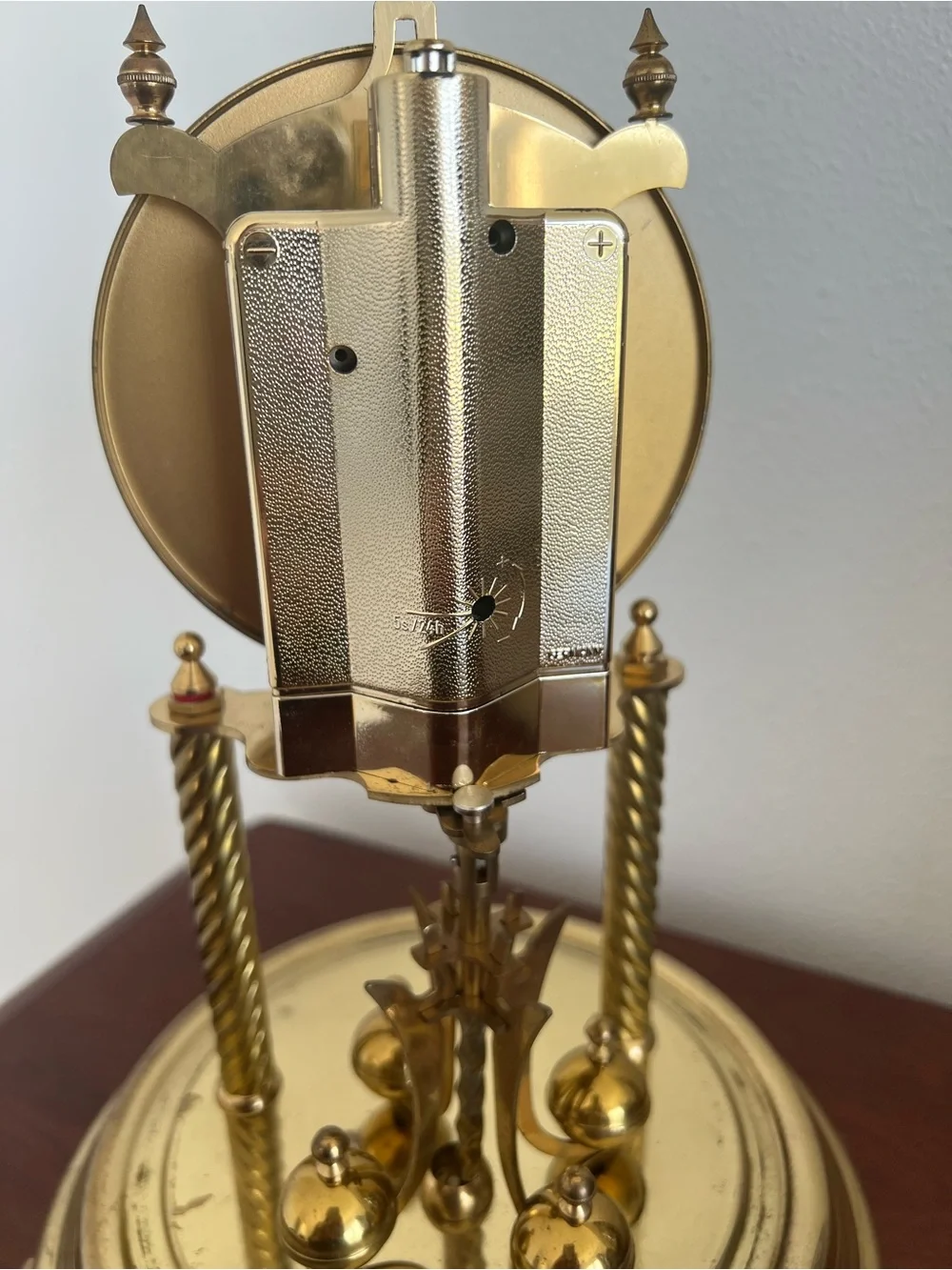 Gold Anniversary Mantel Clock - Gold Finish